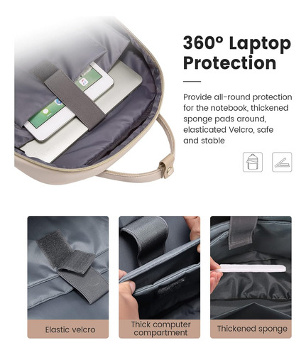 Mochila Para Computadora Portátil Para Mujer, 15.6 Pulgadas,