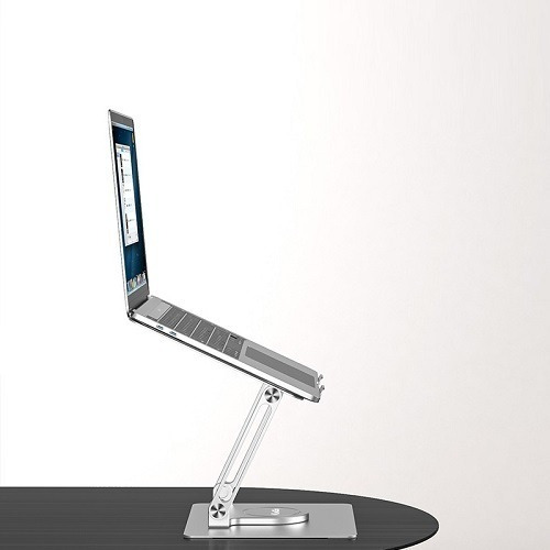 Suporte Ajustável Para Notebook Base Giratória Kingo G2 360° Cor Prata G-2