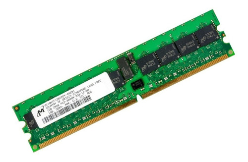 Memória Ram Micron 1gb 2rx8 Pc2-3200r-333-12-b0 Ddr2 Cl3