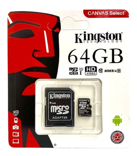 Memoria Micro Sd Kingston 64gb