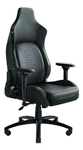 Silla Gamer Ergonomica Razer Iskur Xl Standard Negro Verde