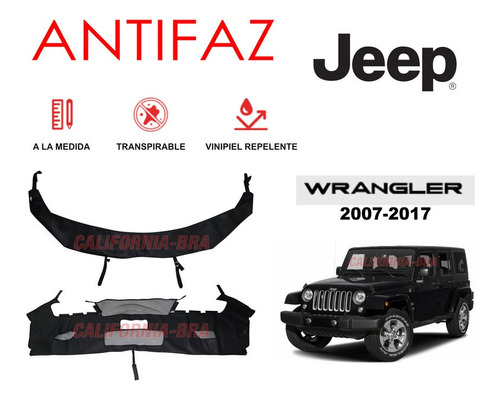 Antifaz Protector Estandar Jeep Wrangler 2011 2012 2013 2014