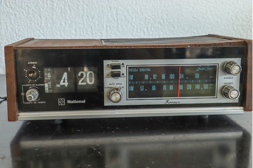Radio Reloj Flip Clock Despertador National Funcional
