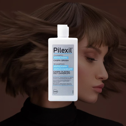 Pilexil Shampoo Anticaspa Grasa Frasco Con 300 Ml