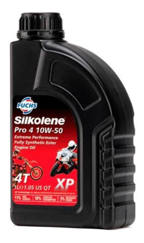 Silkolene Aceite Motor 4t F/sintetico 10w-50 Moto - Pro 4 Xp