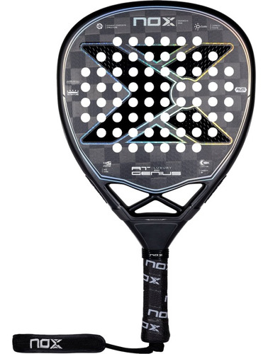 Pala Padel Nox At10 Luxury Genius Attack 18k Negro Patgenius