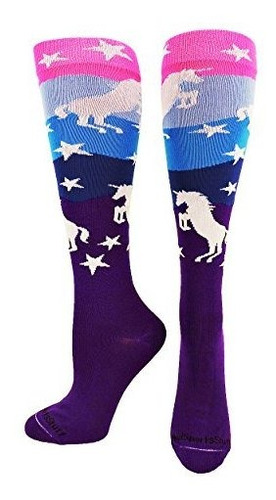 Madsportsstuff Neon Unicorn Over The Calf Calcetines (neon