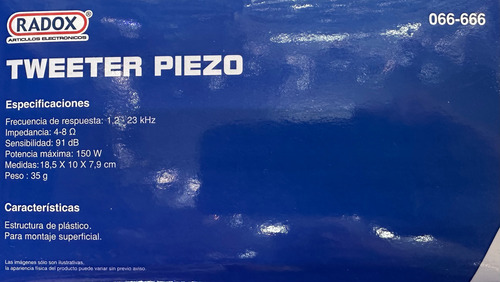 Tweeter Piezo Trompeta Pack 2 Piezas