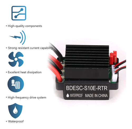 Motor Para Coche Rc Rc Crawler 27t Y 60a Esc Rc Hsp 540 Brus