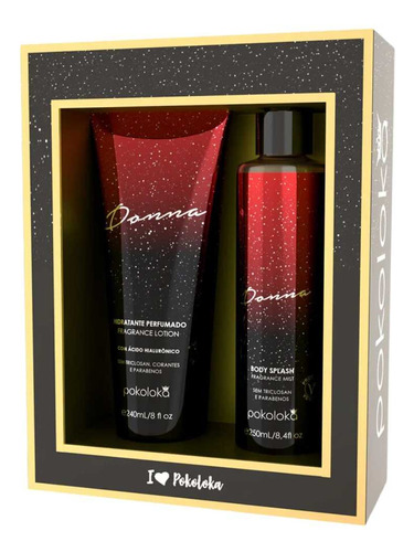  Kit Pokoloka Donna Hidratante 240ml + Body Splash 250ml