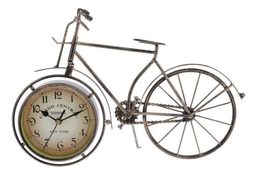 Arte Clásico Forma De Bicicleta Reloj Mudo Decoración