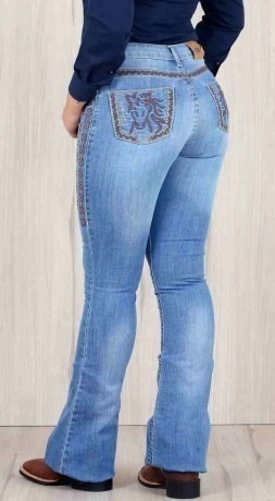 calca jeans feminina bordada