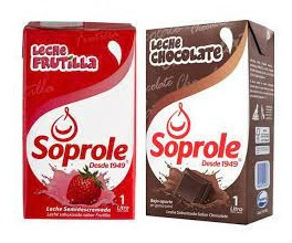 Leche Suprole Chocolate O Frutilla 1lt(3unidad)-super