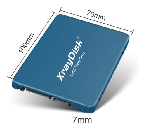 Ssd Xraydisk 128gb 2,5 Sata3 Para Notebook Desktop Case Cor Azul