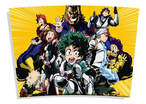Imagem 2 de 4 de Copo Térmico 500ml Anime Boku No Hero Academia Grupo