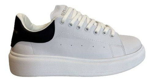 Zapatillas Alexander Mcqueen Blanca Talon Negro Calzado