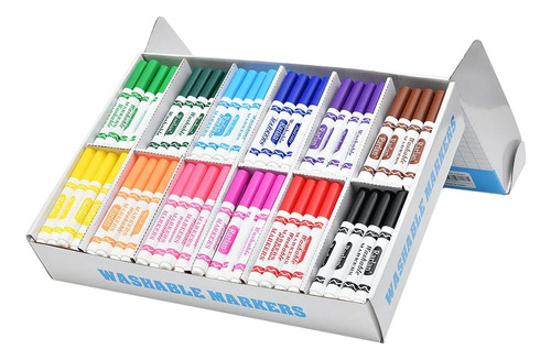 240 Marcadores Para Etiquetas De 12 Colores Classpack Rarlan