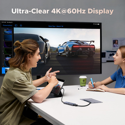 Hub Usb-c Ugreen Revodok Pro 6 En 1 10 Gbps Hdmi 4k 60 Hz 10