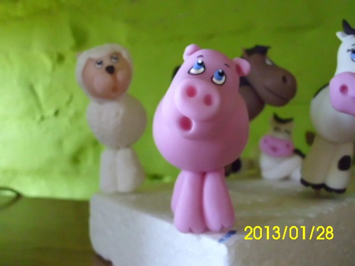 Animales De La Ganja En Porcelana Fría Para Decorar Tu Torta