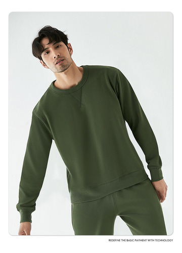 Sudadera Casual Con Cuello Redondo Para Hombre