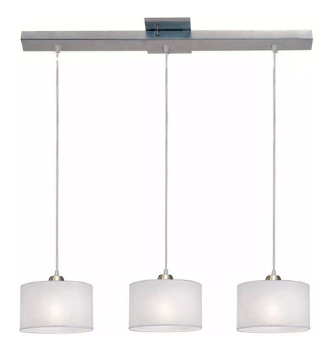 Lampara Colgante 3 Luces Pantallas Deco Moderno De Led