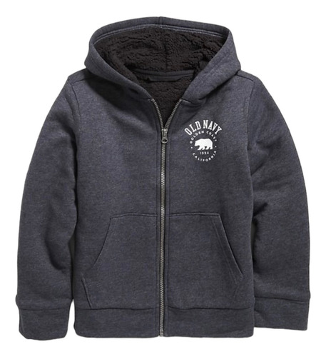 Sudadera Old Navy Con Logo Y Forro De Sherpa Borrego Niño 