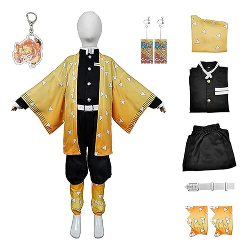 Kimono Cosplay Para Niñas Niños Uniforme Demon Slayer Para N