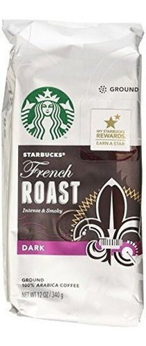 Café Molido Tostado Francés Oscuro Starbucks, 12 Onzas