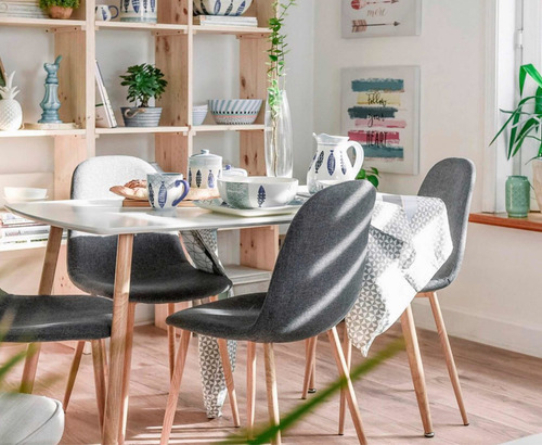 Imagen 2 de 10 de Juego De Comedor Scandia 4 Sillas
