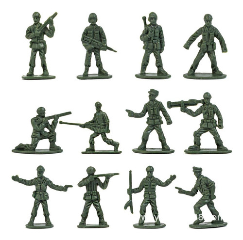 Minifigura De Acción De Soldiers Army Scene Model De Plástic