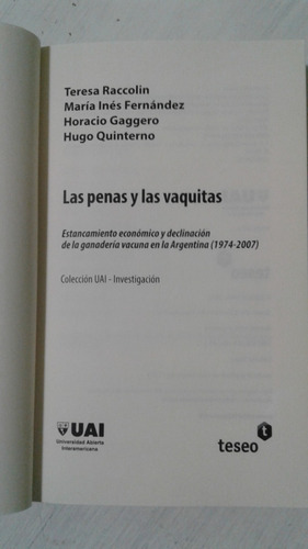 Imagen 3 de 8 de Las Penas Y Las Vaquitas Ganaderia En La Argentina Raccolin