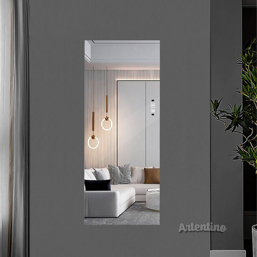 Imagen 5 de 10 de Espejo Pared Rectangular Baño Living 90x70 Listo Colgar 4mm