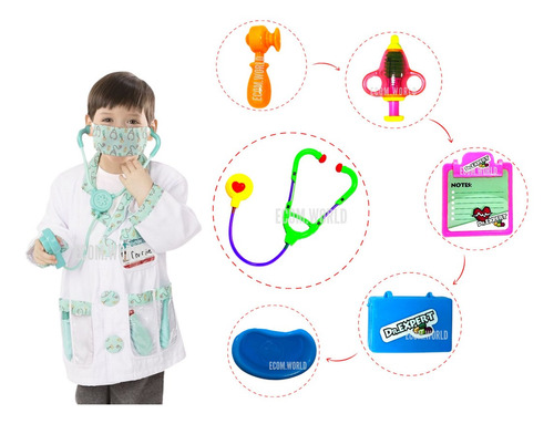 Juego De Medico Didactico Para Niños Dr Expert Instrumentos