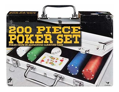 Juego De 200 Pc Poker En Caja De Aluminio (los Estilos Varia