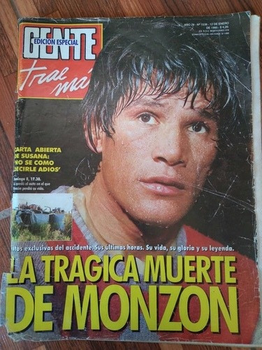 Revista Gente Muerte Monzon 12 1 1995 N1543 