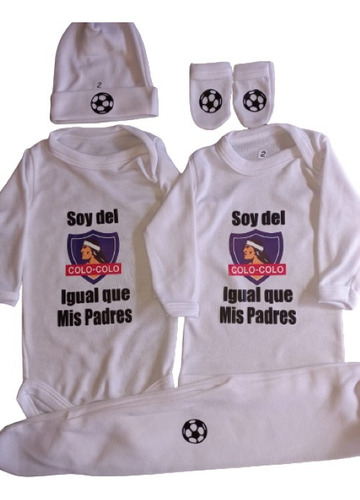 Ajuar 0 A 3. Soy Del Colo Colo Igual Que Mis Padres