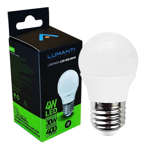 Lâmpada Bolinha Led 4w E27 Branco Frio Ou Quente Cor da luz Branco-frio | 7200K 110V/220V