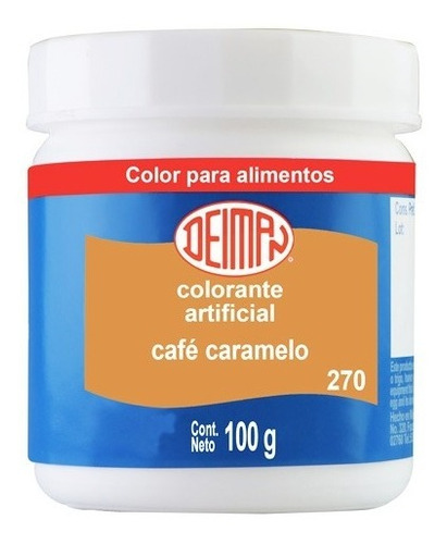 Colorantes En Polvo Café Caramelo (270) 100g Marca Deiman