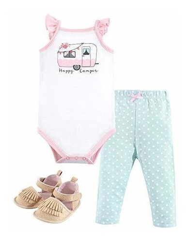 Hudson Baby - Conjunto Unisex De Body, Pantalón Y Zapatos De