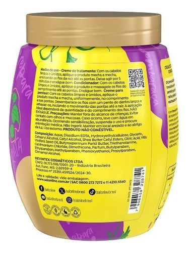 Creme De Uva 3 Em 1 Cachos Dos Sonhos Multy 1kg Salon Line