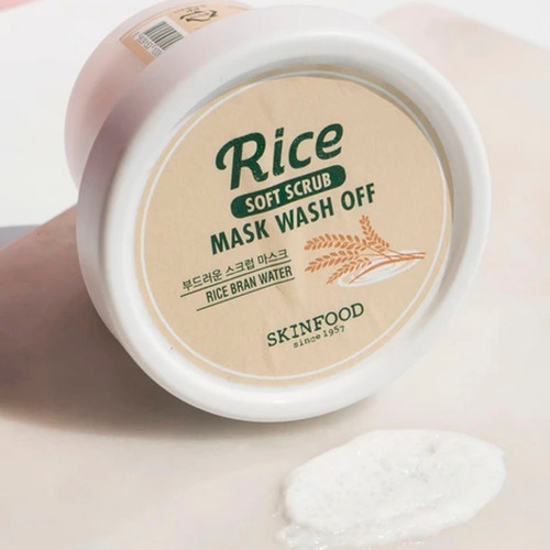 Imagen 5 de 5 de Mascarilla Coreana Arroz Exfolia Aclara Skinfood Original