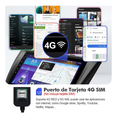 Estéreo 6+128g For Mazda 6 2007-2014 4g Qled Carplay Gps