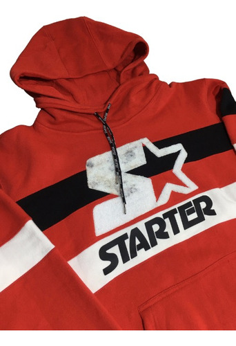 Starter Black Label Cuello Alto Para Hombre Con Logotipo Y Capucha.