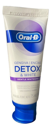 Pasta Dental Oral B, Gengiva Detox Micro Espuma 102g