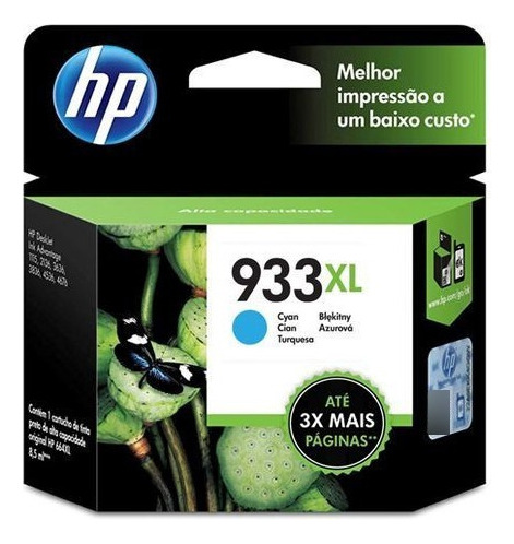 Cartucho De Tinta Hp 933xl Cn054al Ciano 19414