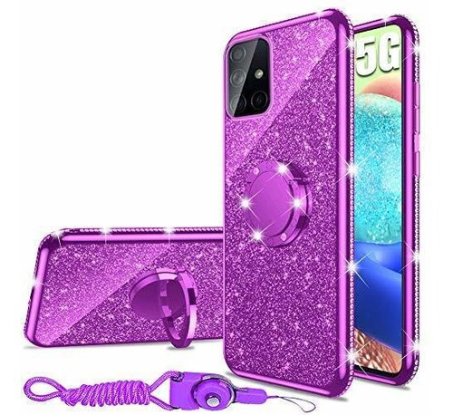 Galaxy A71 Caso 5g Versión, Glitter Luxury F1gqj