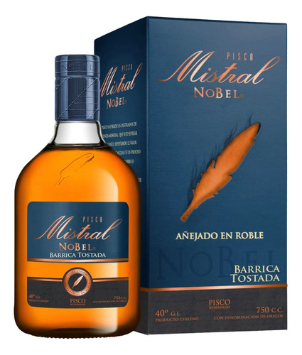 Pisco Mistral Nobel Barrica Tostada 750cc