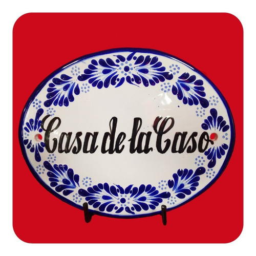 Imagen 8 de 9 de Placa Talavera Poblana Personalizada Especial 22x17 Cm Plc