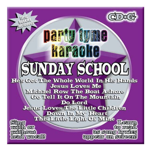Cd: Party Tyme Karaoke - Escuela Dominical Cd+8 Canciones+g