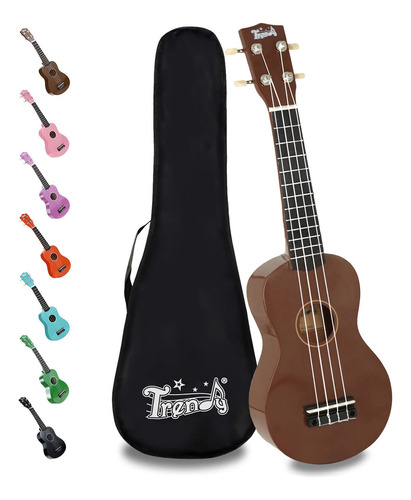 Ukelele Soprano De Moda Para Principiantes De 21 Pulgadas. U